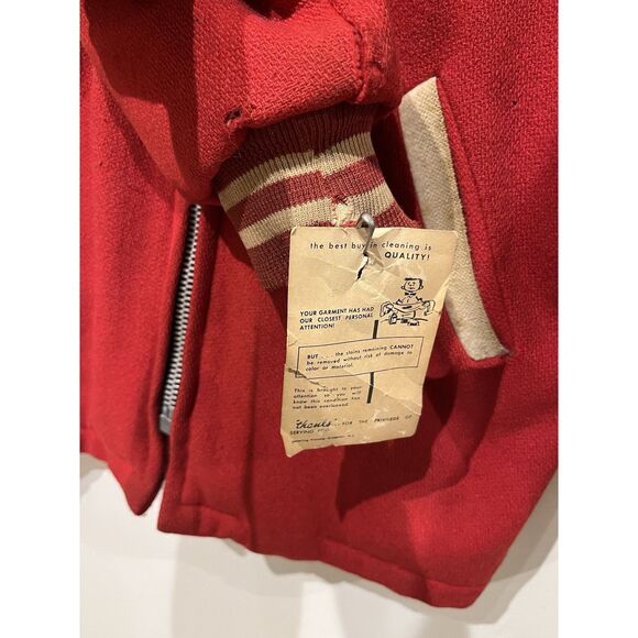 Vintage 60’s Red Varsity Jacket High School Champions Size XS Mens - Picture 7 of 10